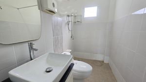 There are 3 identical bathrooms