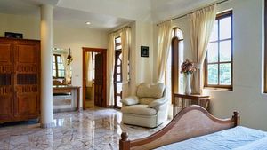 There are a total of 5 bedrooms