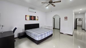 There is a walk-in wardrobe in the master-bedroom