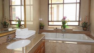 Two bathtubs are available