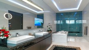 Ultra modern - all the many bathrooms