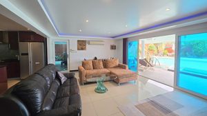 Views across the terrace and pool