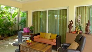 Just one of the outdoor terraces